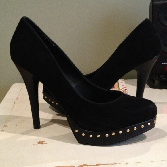 Black Qupid Stilleto Platform Heels