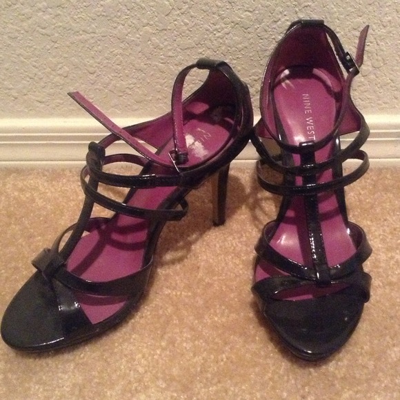 Nine West Black Heels Sz 8.5
