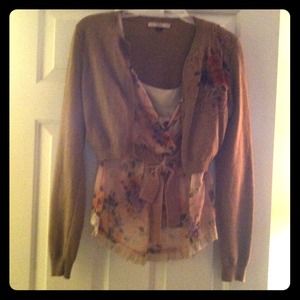 Valentino tank and sweater