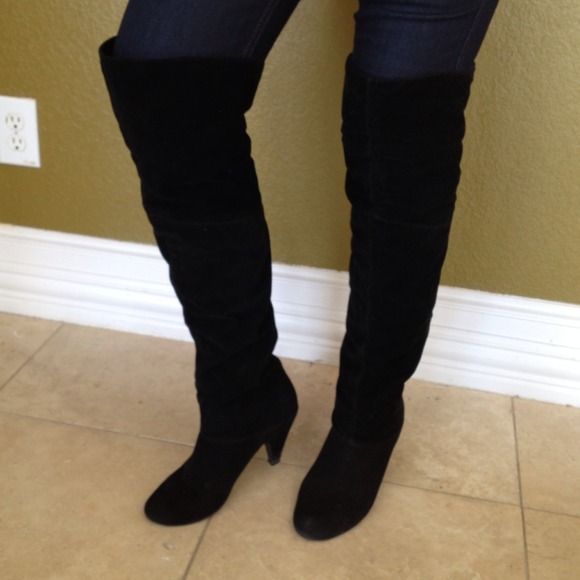 Reserved Knee High Faux Suede Boots