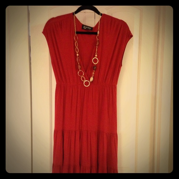 SOLD. Cute burnt orange dress