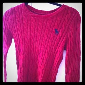 Abercrombie red sweater