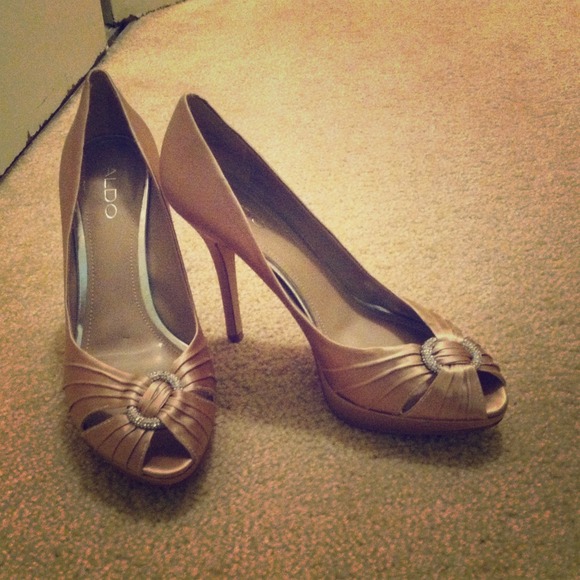 Champagne colored heels