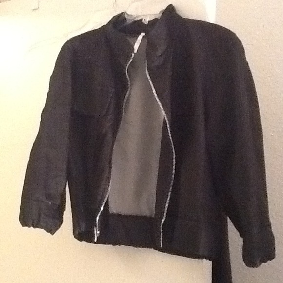 Black crop jacket