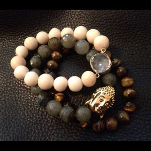 Handmade Stretch Buddha Bracelet Set