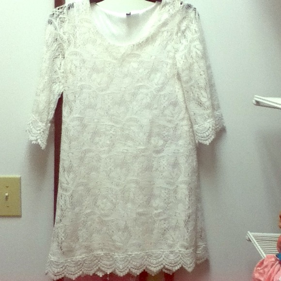 White gorgeous dress