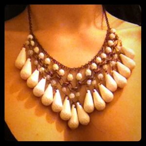 Pale pink vintage inspired necklace