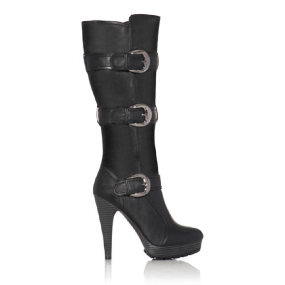 5" Tall motorcycle boots