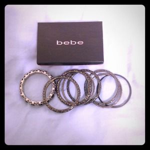 Bebe 8 piece bangles