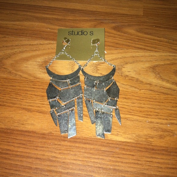 Silver earrings