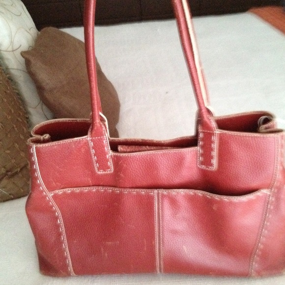 Christmas red Levenger bag - Picture 1 of 2