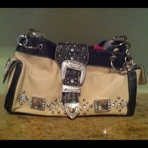Beige western purse
