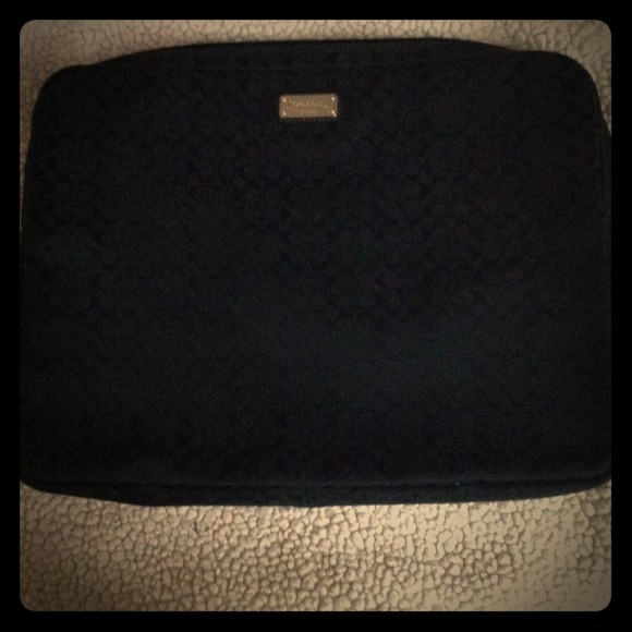 Authentic New Coach black laptop case!