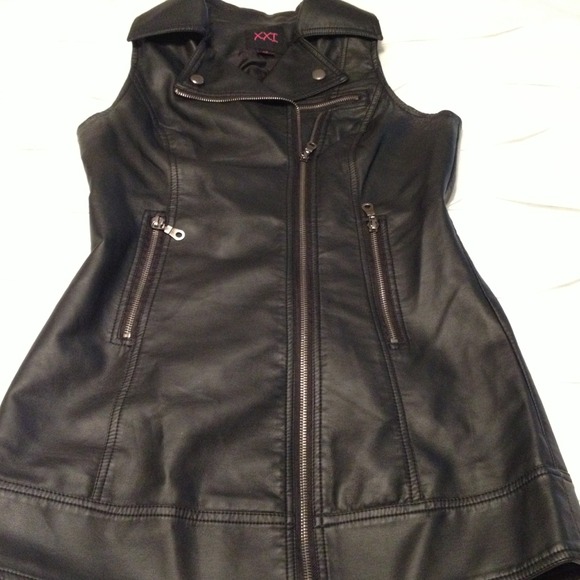 Leather like dress or vest