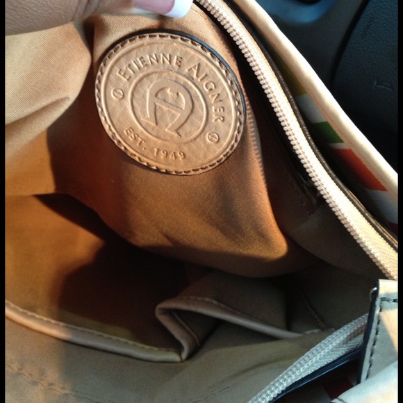 Etienne Aigner Multicolor Striped Fab/Lea Trim bag - Picture 4 of 4