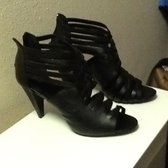Black strappy sandals