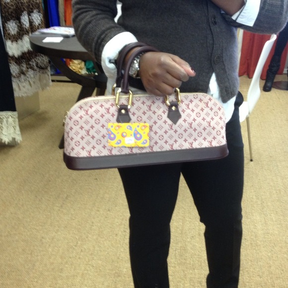 ☀S- LV Monogram Mini Lin Alma Horizontal - Picture 2 of 4