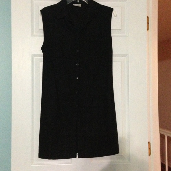 Long black vest