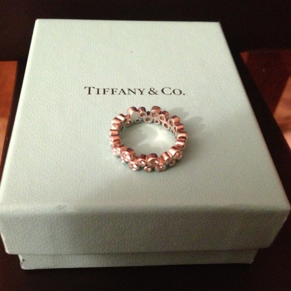 Platinum and Diamond Tiffany Bubbles Ring - Picture 3 of 4