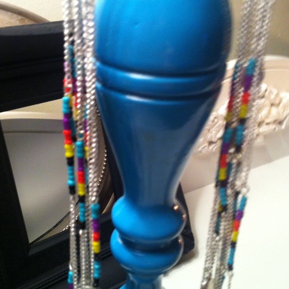 Extra long American Indian inspired necklace
