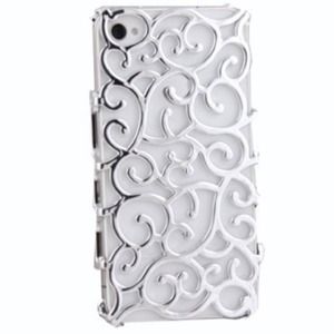Silver swirl iPhone 4/4scase