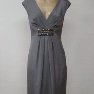 Ann Klein  Gray cocktail dress