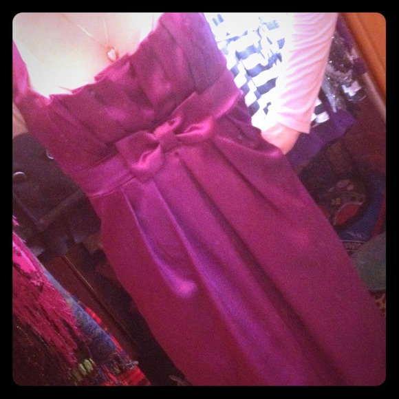 Violet dress with bow