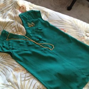 Reduced! Silk Emerald Cocktail Dress xs