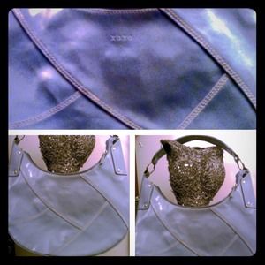 Blue xoxo shoulder bag