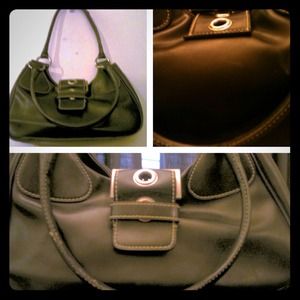 Black leather Nine West bag