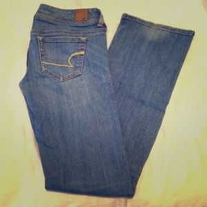 American Eagle medium-light wash slim boot jeans 4