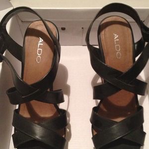 Aldo brand wedge shoes. Never worn new in box!