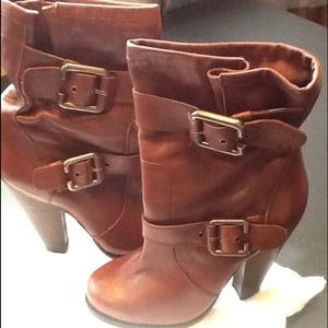 Brown leather ALDO boots size 39/8