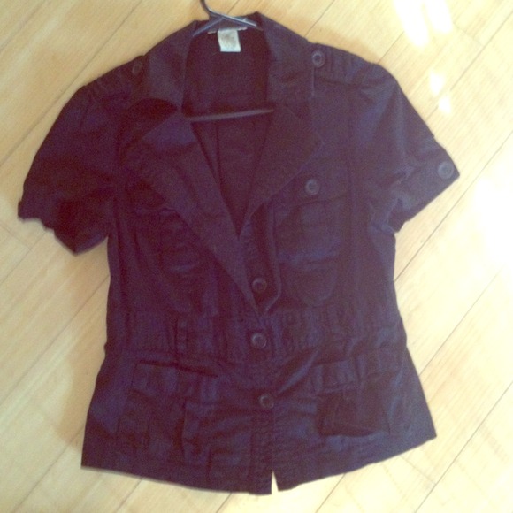 Forever21 BLK pocket short-sleeve blazer