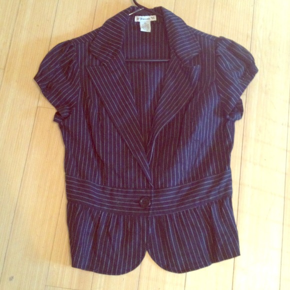 BLK & WT Pin-Stripe Forever21 Blazer