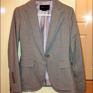 Brand new BCBGMAXAZRIA grey one button blazer