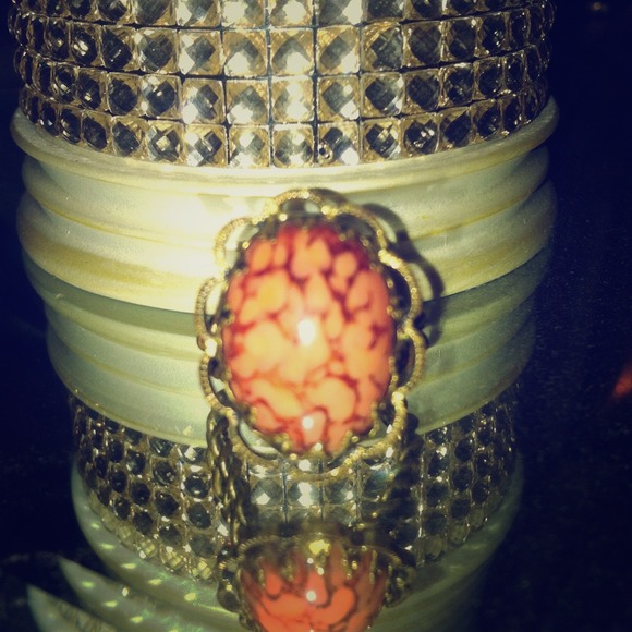 Bundle Vintage German Brass Braided Metal Rings