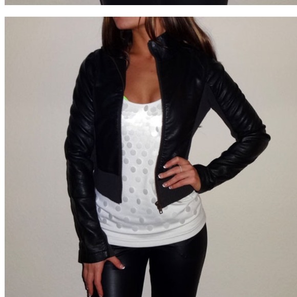 Bitten by Sarah Jessica Parker faux leather jacket