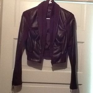 *SOLD* Bebe brown leather jacket. Make me offers!