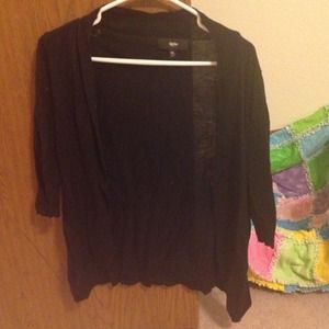 Open cardigan - black