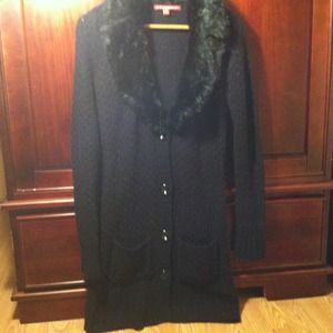 nice and cozy long black sweater