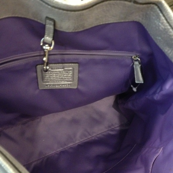 Inside Coach bag