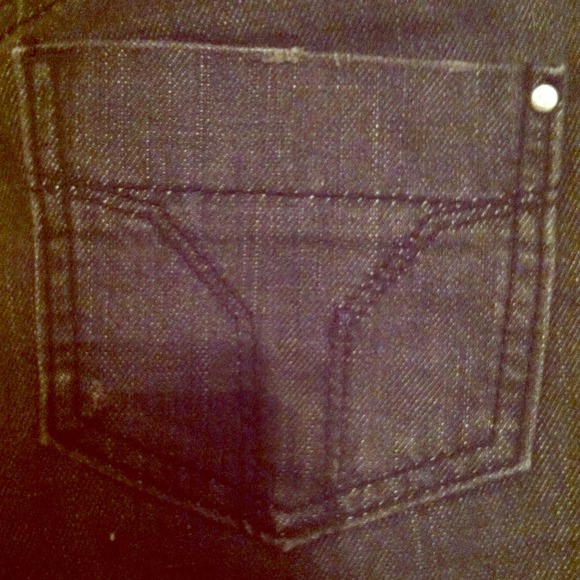 Miss Sixty Dark Gray/ Distressed Black Skinny Jean