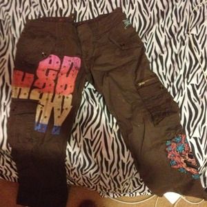 Ed hardy cargo pants