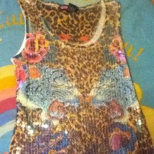 Sequin tank top