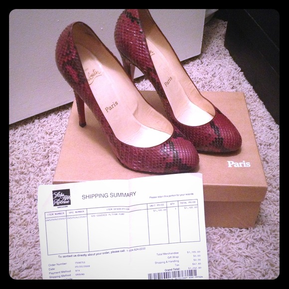 Christian Louboutin Python Simple Pumps