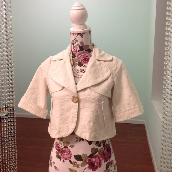 Crop trench jacket