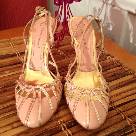 Baby Pink/Champagne Pink Leather Sandal