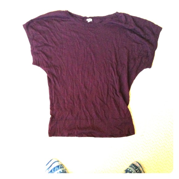 J crew sweater plum