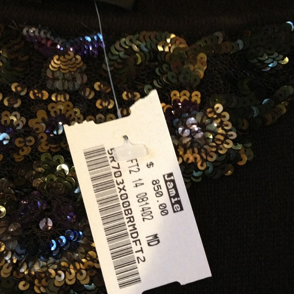 Reem Acra cashmere sweater and sequin skirt. So 8 - Picture 2 of 4